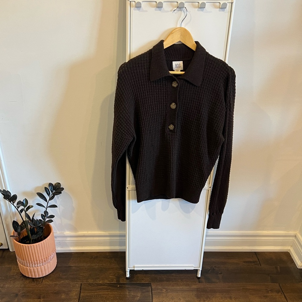 BDG Zephyr Pullover Polo Sweater